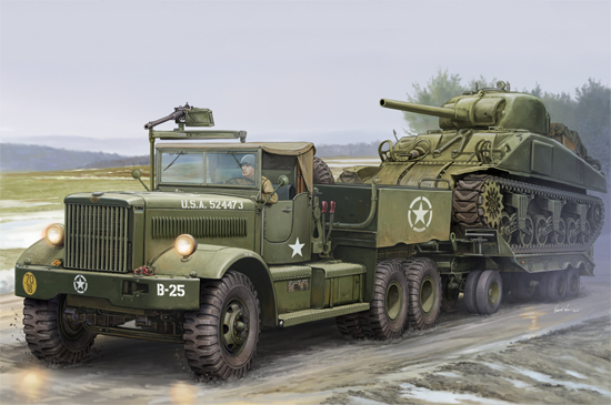 US M19 Tank Transporter with Soft Top Cab