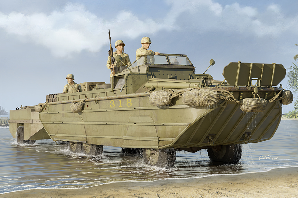 GMC DUKW-353 with WTCT-6 Trailer