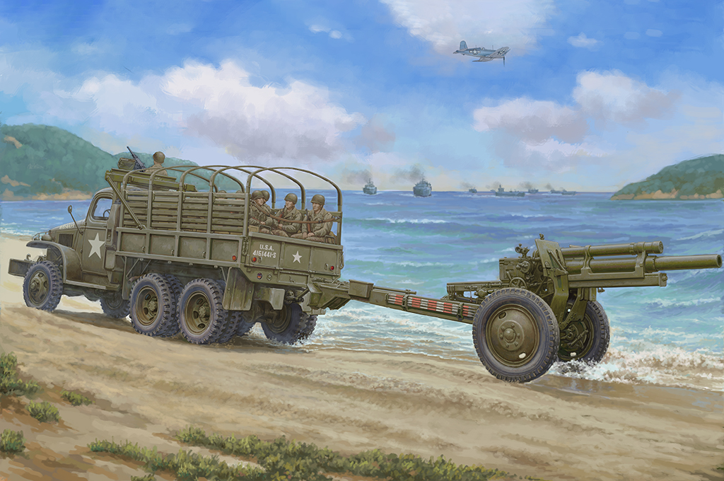 USA CCKW-352 Machine Gun Turret Version with M2A1 105MM Howitzer